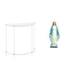thumbnail image 1 of Mesita de noche de acrílico,Mesa auxiliar de acrílico transparente Mesa auxiliar transparente en capas,Mesa pequeña de acrílico,mesita de noche pequeña,compacta,Estatua católica,Estatua, 1 of 8