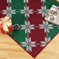 thumbnail image 6 of 2x3 Area Rug Red Christmas Entryway Carpet Xmas Holiday Decor Kitchen Carpet Snowflake Washable Non Slip Indoor Mat Decorative Throw Rug for Living Room Bedroom Dining Room Bathroom, 6 of 9