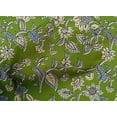 thumbnail image 4 of oneOone Cotton Cambric Green Fabric Leaves & Flower Florals Dress Material Fabric Prints Fabric By The Yards 42 Inches Wide, 4 of 4