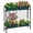 Green, variant on Raised Garden Beds Outdoor with Legs 32" Tall Herb Garden Planters Box Raised Flower Beds for Gardening, Vertical Privacy Planter with Trellis for Patio, Porch, Backyard, Balcony, Grey