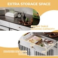 thumbnail image 5 of 47.2" Dog Crate with Dual Storage Drawers & Barn Door | Maximizes Space as Kennel, End Table & Organizer, 5 of 13