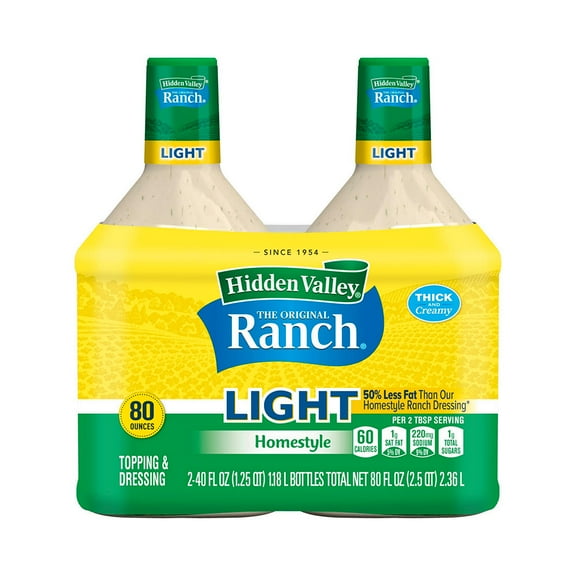 Hidden Valley Original Ranch Homestyle Sixty Calories Salad Dressing, 2 pk./40 oz.