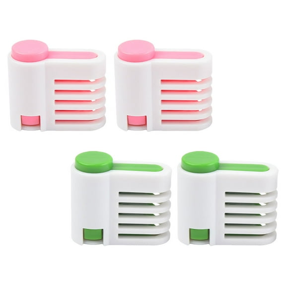 TABLZONE 4Pcs Cake Slicer Guide Plastic Toast Cutting Accessories Uniform Slicing Tool for Home Baking