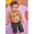 thumbnail image 2 of Garanimals Baby Girl Graphic Print Waffle Knit Bodysuit with Long Sleeves, Sizes 0-24 Months, 2 of 4