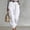 White, variant on Ynynloco Women's High Waisted Cargo Wide-Leg Pants Travel Y2K Streetwear Baggy Pants with 6 Pockets Ankle Cuffs