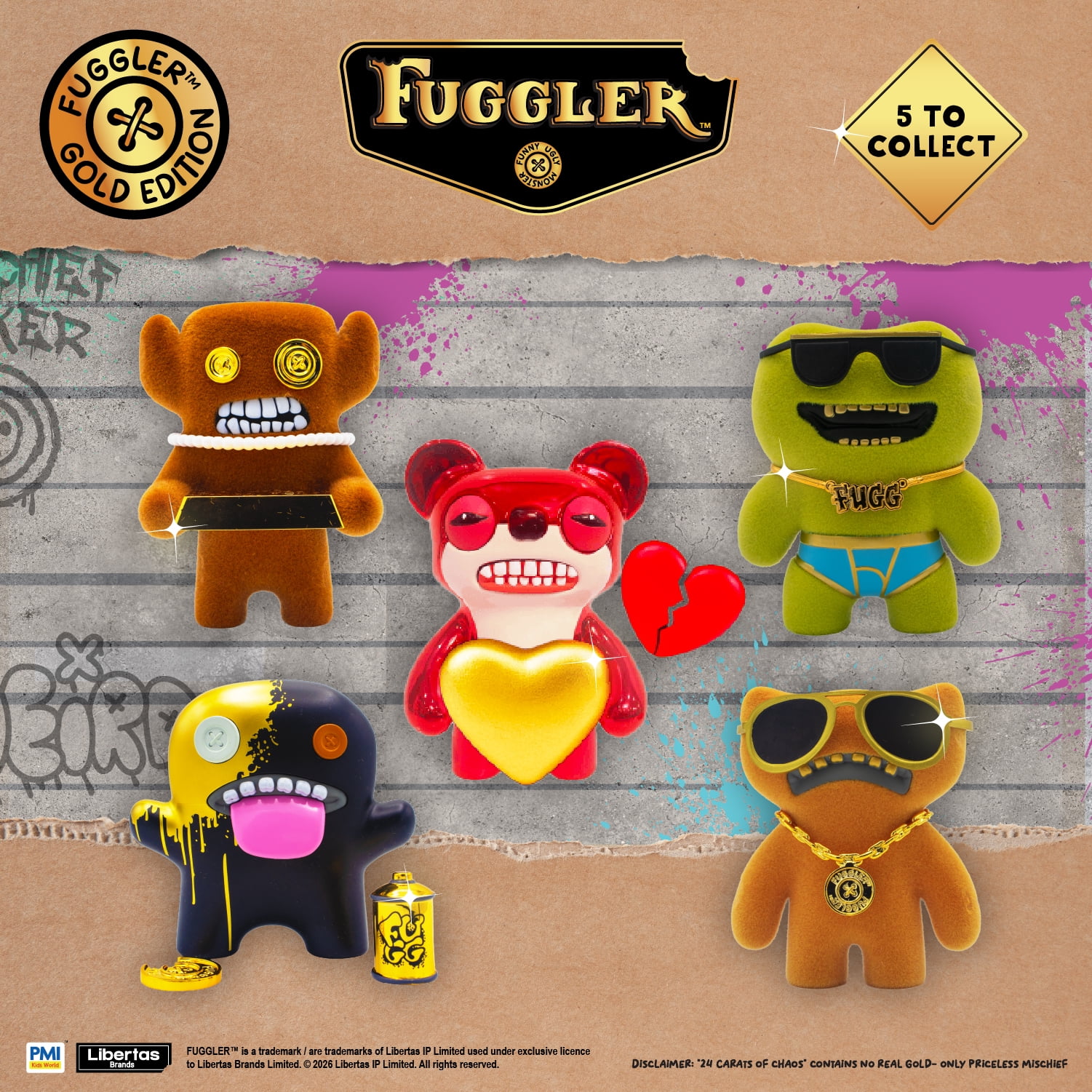 Fuggler Gold Edition 4.5 in Figures Blind Box 1 pack