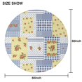 thumbnail image 6 of Pioneer Flower Floral Print Pattern Round Tablecloth 60"x60",Wrinkle Wipeable Table Cloth for Kitchen Dining Room Picnic Patio Party, 6 of 6