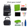 thumbnail image 3 of J World Boys And Girls Junior Backpack With Lunch Box For School, Black, 3 of 7