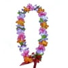 Hawaii Luau Party Artificial Fabric Princess Plumeria Lei Purple Pink