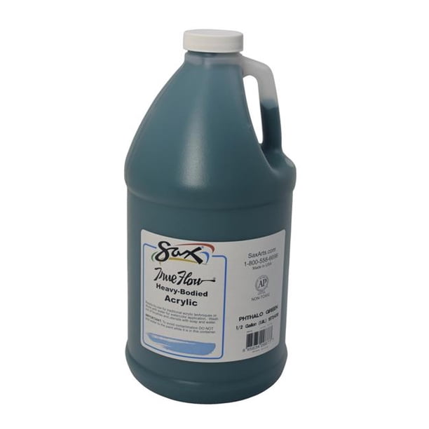 SAX 1572430 Phthalo Green True Flow Half Gallon Acrylic Paint Walmart