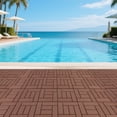 thumbnail image 4 of Jopath 44 Packs Waterproof Decking Tiles,12"x12" Terrace Plastic Interlocking Decking Tiles for Courtyard Tiles, Balcony Tiles, Bathroom and Any Indoor or Outdoor Setting Brown, 4 of 9