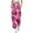 Pink, variant on Bmisegm Stylish Women's Casual Pants with Halloween Cartoon Print for Everyday Wear Orange M