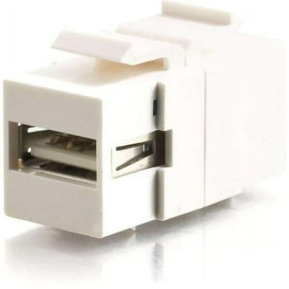 SNAP-IN USB AB F/F WHITE KEYSTONE INSERT MODULE