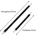 thumbnail image 3 of Negro - Paquete de 2 cinturones de seguridad ajustables Ripstop para perros, cinturón de seguridad universal para perros, 3 of 5