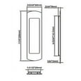 thumbnail image 2 of Inox Fh2900 Fh29 Series Passage Pocket Door Lock - Stainless Steel, 2 of 2