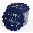 thumbnail image 4 of Inkdotpot Happy Holiday Bottle Tag Real Silver Foil Favor Hang Tags 100 Pack, 4 of 7