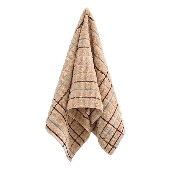 Huzdenx Striped Cotton Hand Towel, Soft Highly Absorbent Durable Reusable Towel, Daily Household Towel for Bathroom & Kitchen, Multiple Colors Available