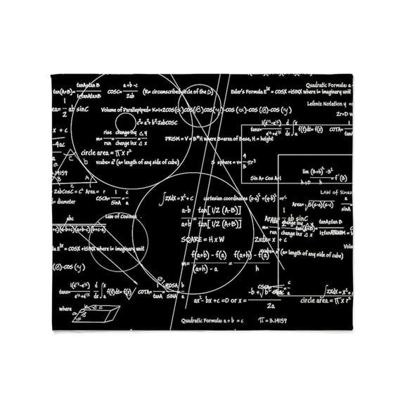 CafePress - Math Bits Throw Blanket - Soft Fleece Throw Blanket, 50"x60" for All Ages