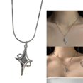 thumbnail image 2 of Collar colgante de acero de titanio YONGSHENG serpiente estrella mujer, 2 of 5