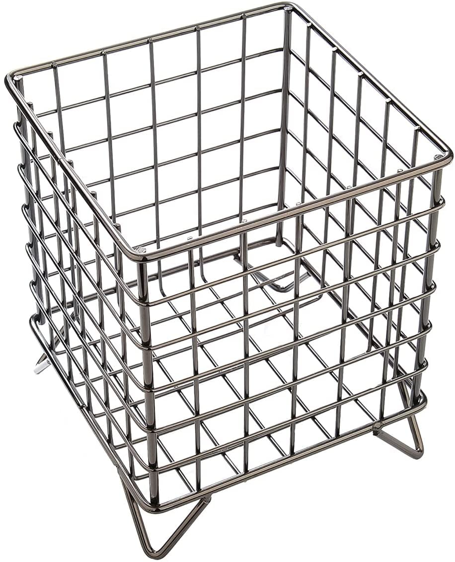 SEABED Kitchen Utensil Holder, Metal Organizer Storage, Rose Gold