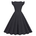 thumbnail image 4 of Finelylove Black Floral Dresses Formal Maxi Dress For Women Shirt Dress Long Sleeveless Polka Dot Black XXL, 4 of 7