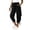 Black, variant on Gtoiithly Women's Solid Cargo Jogger Pants - Loose Fit Casual Elastic Trousers with Drawstring Waist & Side Cargo Pockets Pink M