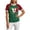 ZAGreen, variant on Womens Mexico Letter Football V Neck Short Sleeve Country Pride Soccer Fan Match Day Athletic Tee Tops