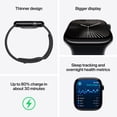 thumbnail image 3 of Restored Apple Watch Series 10 (GPS + Cellular) 42mm Jet Black Aluminum Case with Ink Sport Loop - Refurbished Good, 3 of 7
