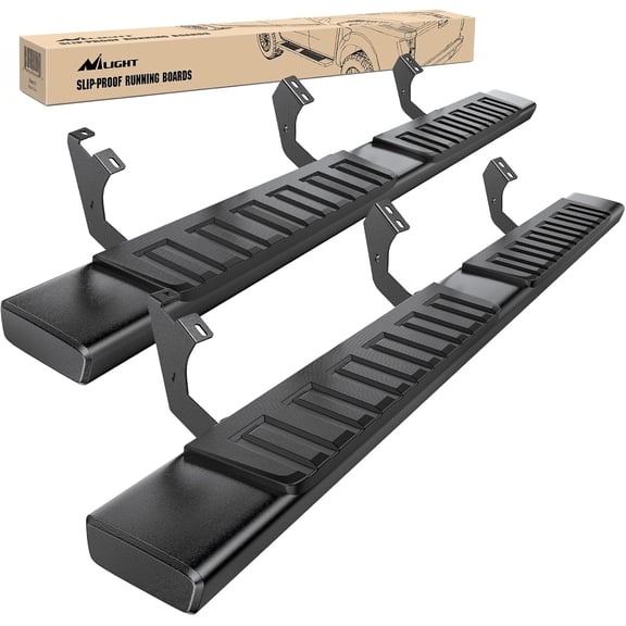 Nilight Running Boards for 2007-2021 Toyota Tundra Crewmax Cab 4 Full Size Doors 6 Inch Side Step Nerf Bars Black