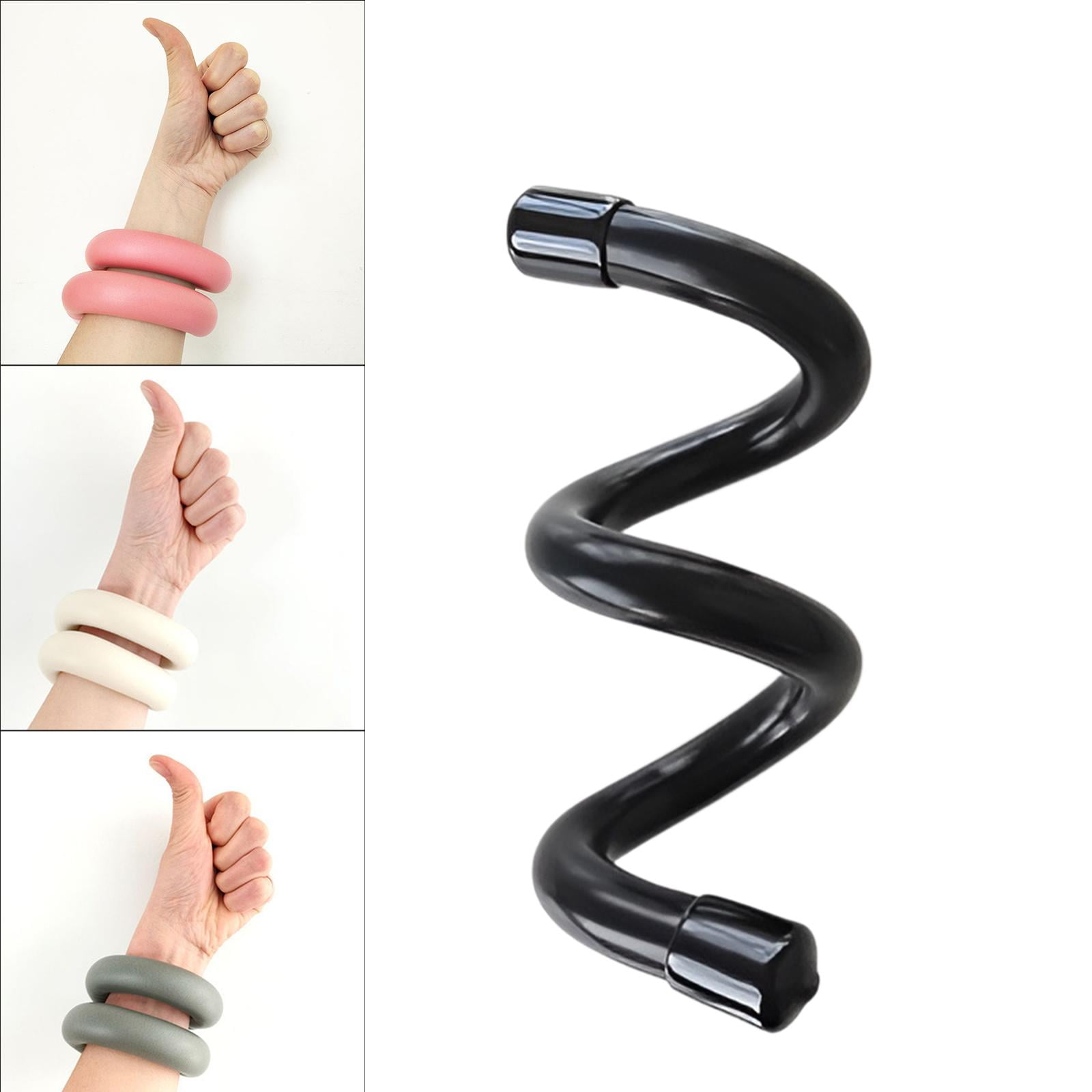 DimyFew Wrist Weight Ankle Weight Arm Weight Wrist Weight Bracelet for Swimming Gym Silicone Black