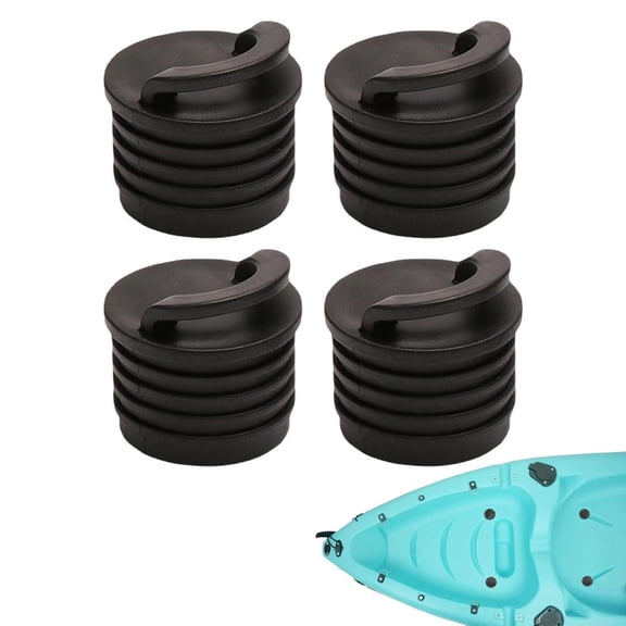 Kayak Scupper Plug Kit, Rubber Kayak Scupper Holes Plugs, Fit Rubber Push-In Plugs with Reinforced Handle, Boat Accessories for Sit-On-Top Kayaks Canoes Boats