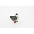 thumbnail image 4 of Goose, Grey Goose, Chinese, Hand Painted, Museum Quality Rubber Bird, Educational, Realistic, Lifelike, Educational, Gift, 2 1/2" CH259 BB123, 4 of 8