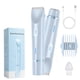 thumbnail image 1 of Afeitadora eléctrica para mujer (2025), Glowshave 2 en 1, afeitadora corporal para mujer, afeitadora eléctrica para bikini, recortadora corporal para uso en seco y húmedo para el hogar (azul), 1 of 5
