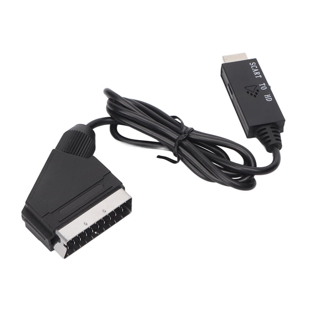 Adaptador de Interfaz Multimedia SCART a HD Bling Bling Convertidor de Vídeo Full HD 720P a 1080P