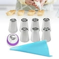 thumbnail image 4 of Reusable Russian Piping Tips, Professional DIY Piping Tips Set Icing Piping 9Pcs, 4 of 7