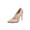 Beige, variant on Women's Genuine Leather Pointed Toe Mid Heel Pumps for Spring & Summer Beige
