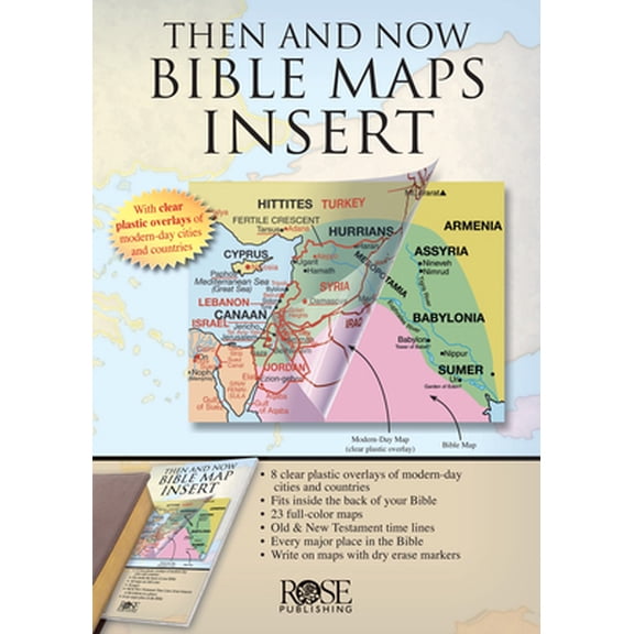 Pre-Owned Then and Now Bible Maps Insert (Paperback) 1596362936 9781596362932