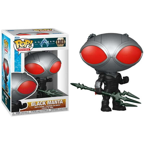 Pop! Movies Aquaman and the Lost Kingdom Vinyl Figure Black Manta (with Trident) #1303