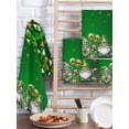 thumbnail image 2 of St. Patrick's Day Kitchen Dish Towels for Drying Dishes Set of 3, Spring Shamrock Gnomes Balloons Flag Green Waffle Weave Microfiber Hand Tea Bathroom Towels Quick Dry & Absorbent Towel 15.7x23.6, 2 of 7
