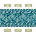 thumbnail image 3 of Uxcell 5.9 inch Wide Polyester Floral Pattern Lace Trim Ribbon for Sewing Making Dark Green 3 Yard, 3 of 7