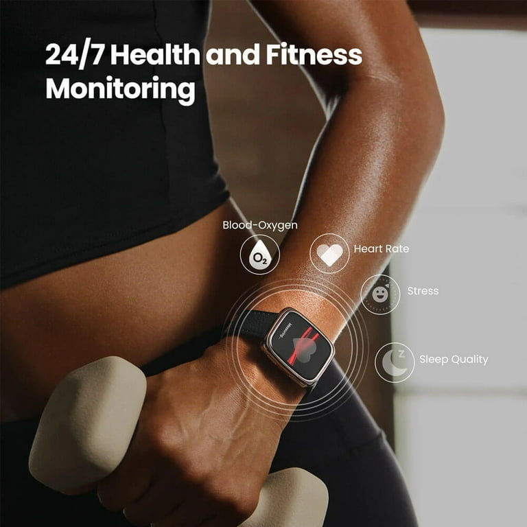Amazfit Active 2 (Square) Smart Watch - Black Leather - Walmart.com