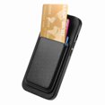 thumbnail image 3 of B2 For iPhone 16 Case Detachable Magnetic Card Bag Leather+TPU Phone Cover - Black, 3 of 5