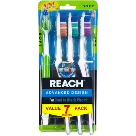 Reach Advanced Design Toothbrushes, Soft, 7 count (Best Tooth Care Products)