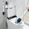 thumbnail image 1 of Cleaning Brush Long Handle Floor Brush Charging Home Bathroom Mop Toilet Brush Kitchen Cleaning Tools Wall Toilet Brush With Three Brush Heads, 1 of 7