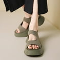thumbnail image 5 of Green Sports Sandals - Thick Bottom, Casual & Fashionable, Comfortable Ergonomic Design, Perfect for Travel and Shopping, Size 38, 5 of 8