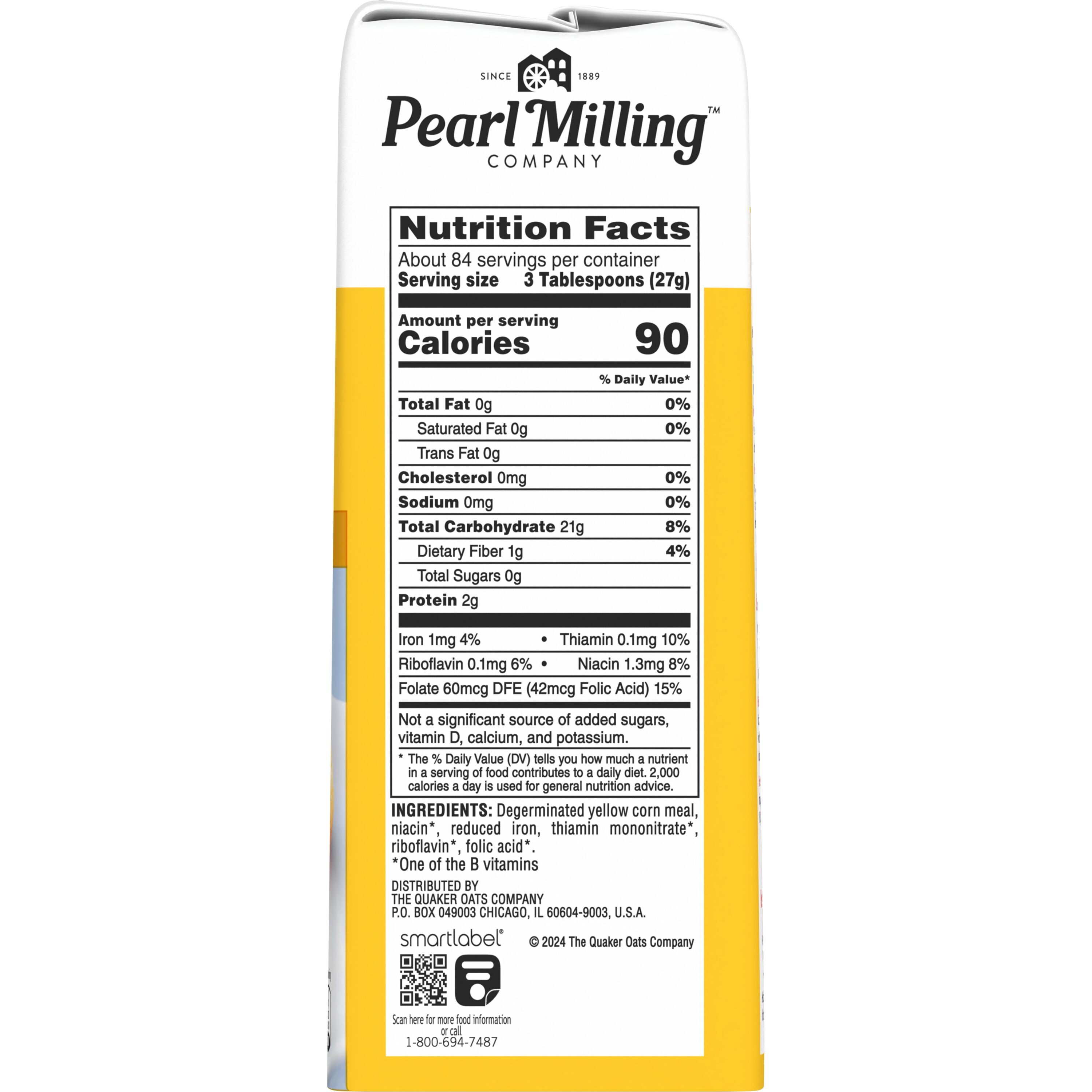 (8 pack) Pearl Milling Company Yellow Corn Meal, 80 oz