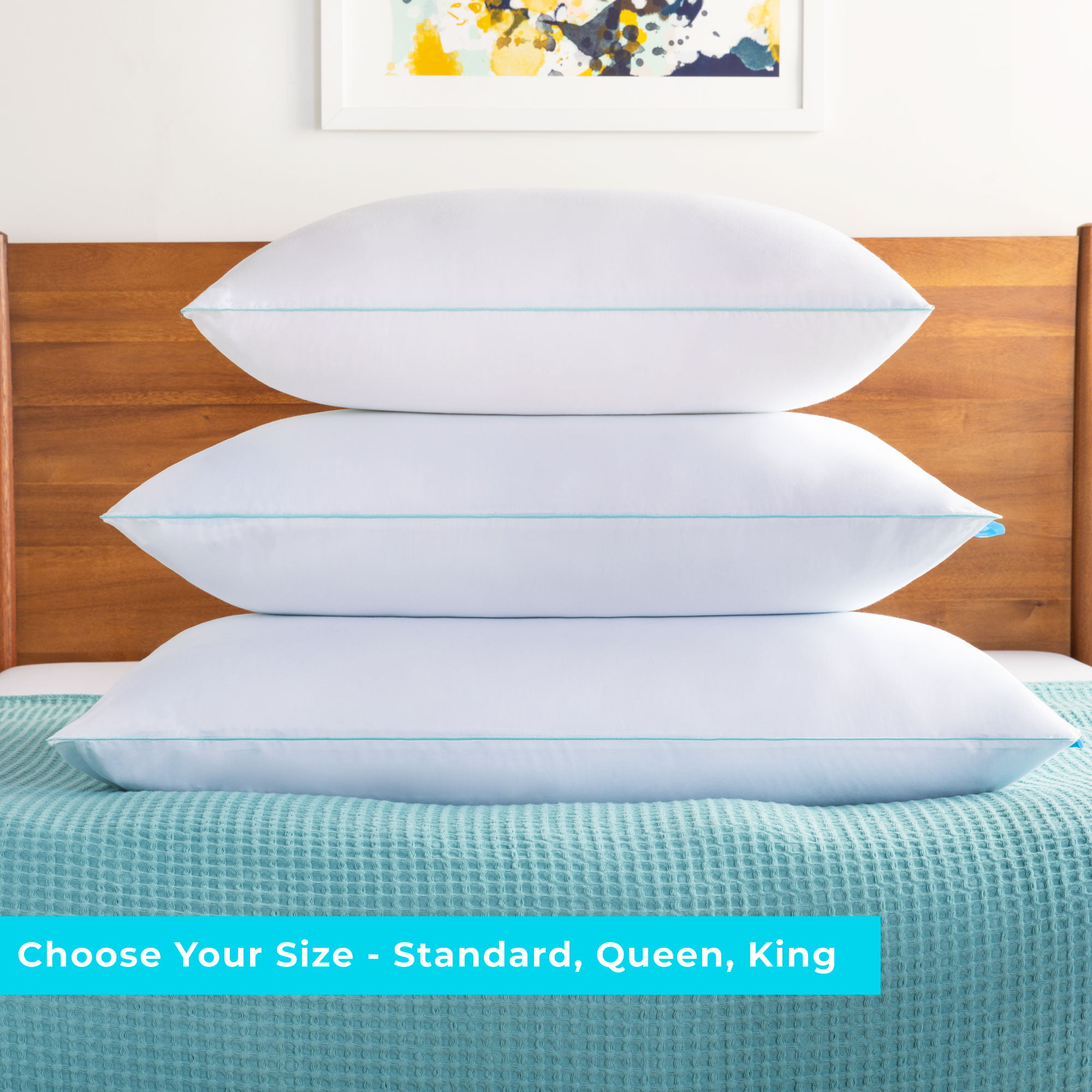 Fluffable Moldable Linenspa 2 Pack Shredded Memory Foam Pillows Universally Comfortable Standard Customizable 
