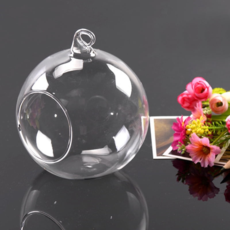 HiMiss Hanging Tealight Holder Glass Globes Wedding Candle Holders