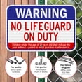 thumbnail image 4 of Swimming Pool Sign, Warning No Lifeguard On Duty Sign, Pool Sign,, 4 of 8