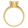thumbnail image 4 of 2 ct Heart Cut Simulated Yellow Diamond Solitaire 18K Yellow Gold Womens Engagement Ring, 4 of 5